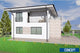 Proiect casa pe structura metalica cu etaj si 4 camere 009 - fatada de casa imagine 9
