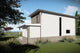 Proiect casa pe structura metalica cu etaj mediteraneana 065 - fatada casa cu piatra imagine 6