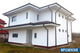 Proiect casa pe structura metalica cu etaj 3 dormitoare 006 - fatada casa alba imagine 4