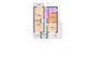 Proiect casa pe structura metalica moderna cu balcoane 052 - plan casa etaj