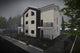Proiect casa pe structura metalica duplex cu mansarda 066 - fatada casei imagine 7