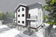 Proiect casa pe structura metalica duplex cu mansarda 066 - fatada casei imagine 8