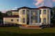 Proiect casa pe structura metalica de lux cu etaj 570-028 - fatada casei imagine 6