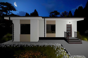 Proiect casa pe structura metalica 076-072 - fatada casei imagine 9 thumbnail
