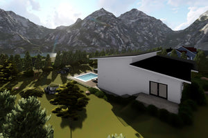 Proiect casa pe structura metalica cu etaj 059 - fatada casa imagine 4 thumbnail