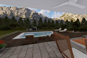 Proiect casa pe structura metalica cu etaj 059 - fatada casa imagine 6 thumbnail