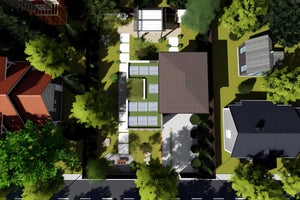Proiect casa pe structura metalica cu etaj 200 mp 207-069 - acoperiș de casă imagine 10 thumbnail