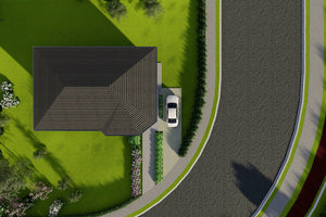Proiect casa pe structura metalica cu etaj 5 camere si 3 bai - model de acoperis imagine 20 thumbnail