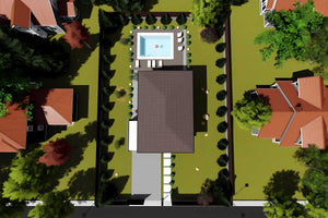 Proiect casa pe structura metalica cu etaj garaj dublu 061 - acoperis imagine 12 thumbnail
