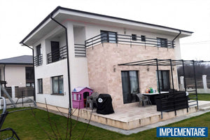 Proiect casa pe structura metalica cu etaj si 4 camere 009 - fatada de casa imagine 10 thumbnail