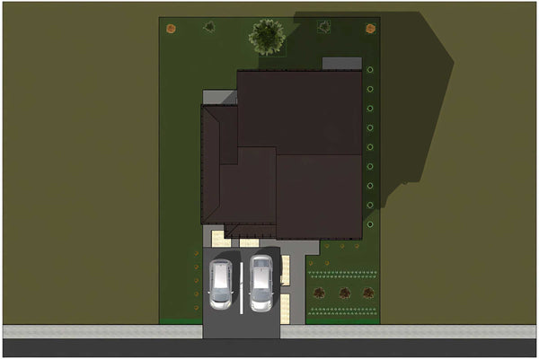 Proiect casa pe structura metalica cu etaj si balcoane 010 - acoperis imagine 7