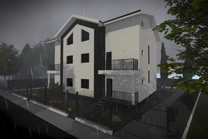 Proiect casa pe structura metalica duplex cu mansarda 066 - fatada casei imagine 7 thumbnail