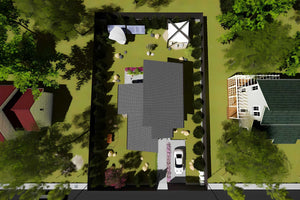 Proiect casa pe structura metalica fara etaj 120 mp cod 042 - model acoperis imagine 8 thumbnail