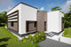 Proiect casa pe structura metalica moderna fara acoperis 027 - fatada de casa exterior imagine 2