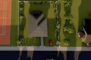 Proiect casa pe structura metalica parter 3 dormitoare 180mp - acoperiș imagine 9 thumbnail