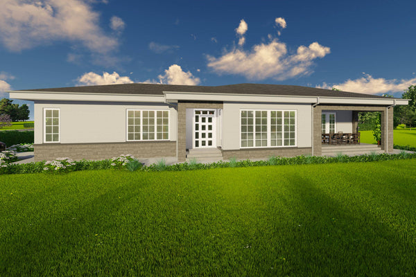 Proiect casa stil mediteranean pe structura metalica imagine 3