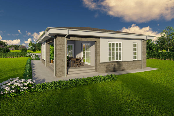 Proiect casa stil mediteranean pe structura metalica imagine 8