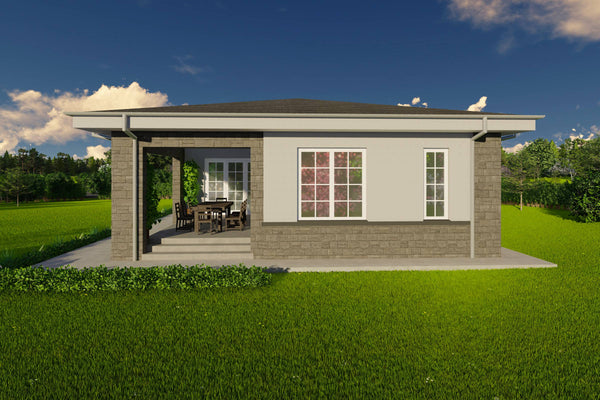 Proiect casa stil mediteranean pe structura metalica imagine 9