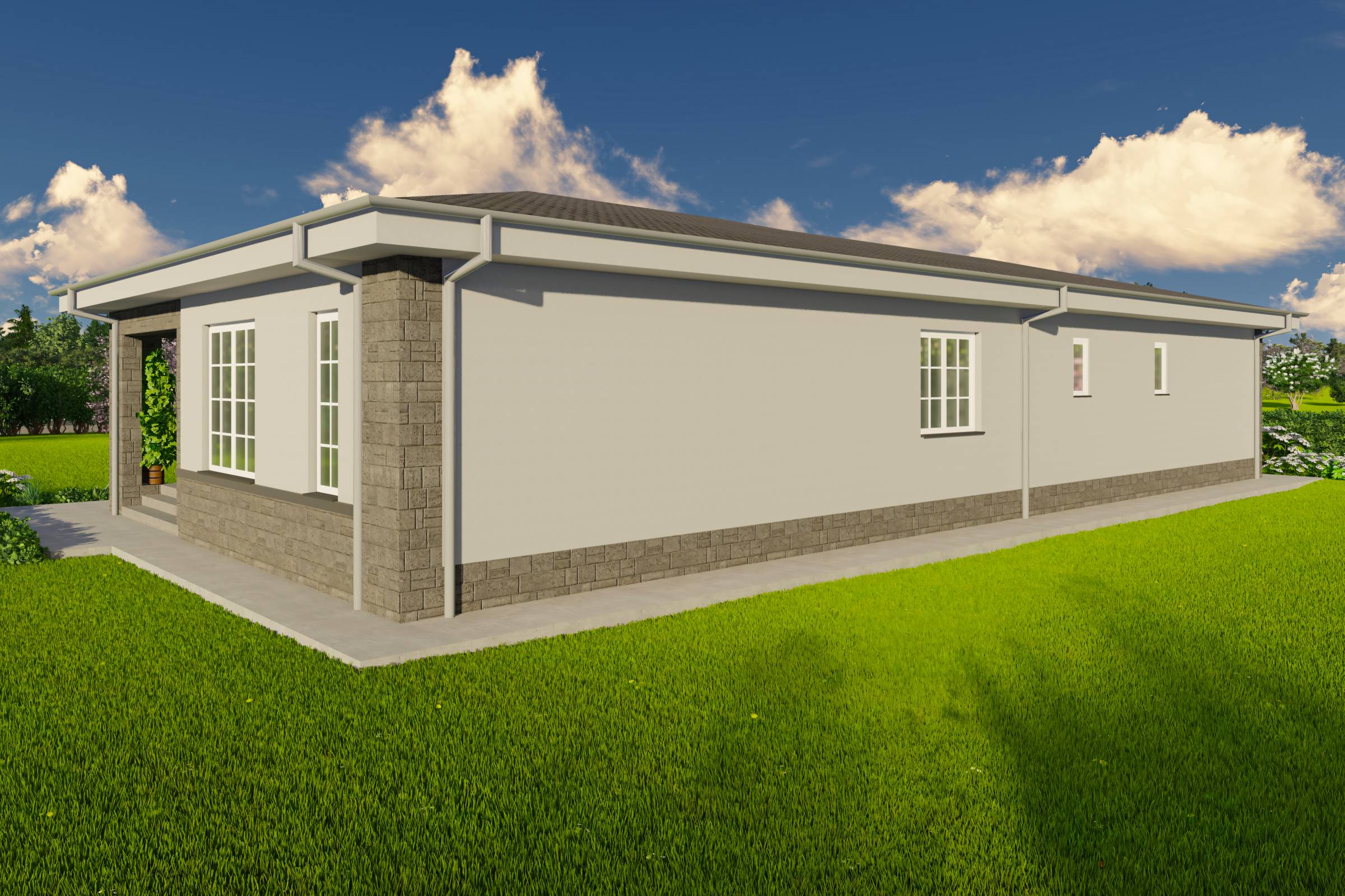 Proiect casa stil mediteranean pe structura metalica imagine 10