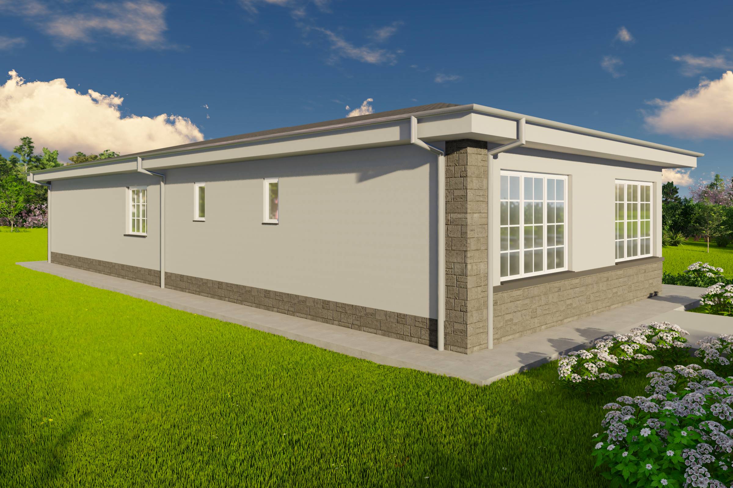 Proiect casa stil mediteranean pe structura metalica imagine 11