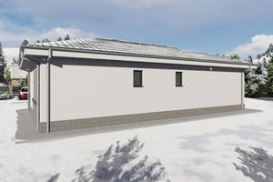 Proiect casa structura metalica cu 2 dormitoare 110mp id 133 - design fatada de casa moderna poza 14 thumbnail