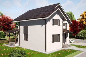 Proiect casa pe structura metalica 176-101 thumbnail