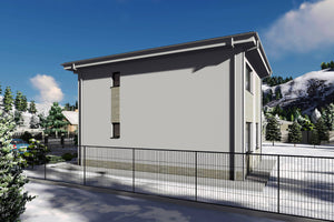Proiect casa structura metalica cu etaj 4 camere 3 bai 150mp - design casa moderna 16 thumbnail