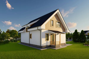 Proiect casa structura metalica de 200mp 3 dormitoare id 123 - imagine proiect la exterior 11 thumbnail