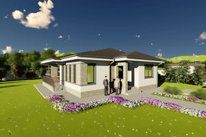 Proiect casa structura metalica la 120 mp cu 3 camere id 122 - imagine exterioara proiect 3 thumbnail