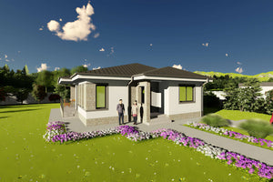 Proiect casa structura metalica la 120 mp cu 3 camere id 122 - imagine exterioara proiect 4 thumbnail