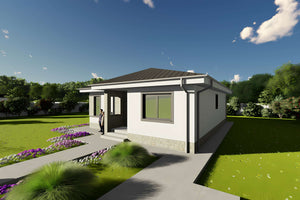 Proiect casa structura metalica la 120 mp cu 3 camere id 122 - imagine exterioara proiect 8 thumbnail
