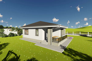 Proiect casa structura metalica la 120 mp cu 3 camere id 122 - imagine exterioara proiect 14 thumbnail