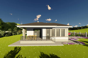Proiect casa structura metalica la 120 mp cu 3 camere id 122 - imagine exterioara proiect 18 thumbnail