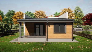 Montaj strat fibrociment pereti si constructie acoperis casa in Snagov thumbnail