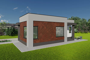 Proiect casa structura metalica pe un nivel 2 dormitoare 149 design exterior poza 04 thumbnail