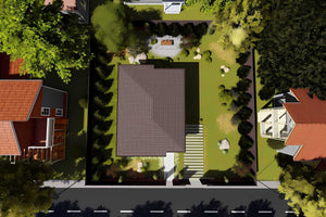 Proiect casa pe structura metalica parter cu 3 camere 84 mp - acoperis imagine 11 thumbnail