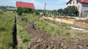 Cofraj fundatie casa metalica duplex si sapatura gard perimetral thumbnail