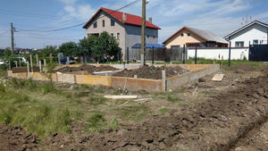 Cofraj fundatie casa metalica duplex si sapatura gard perimetral thumbnail