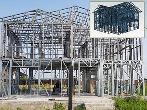 Proiect de casa 220 mp – montaj structura metalica thumbnail