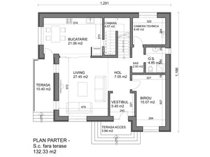 Model de casa cu etaj 293 mp proiectat in judetul Ilfov thumbnail