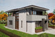 Proiect de casa cu etaj si garaj pe structura metalica 290mp - fatada casa poza 3