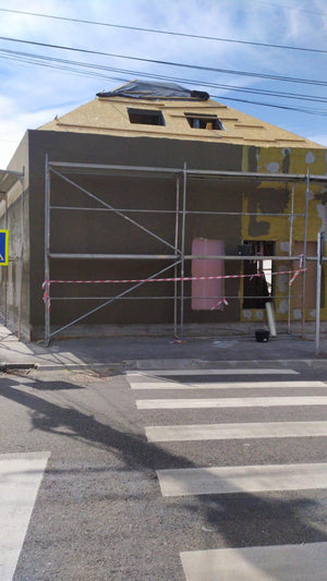 Proiect de casa metalica in Sibiu 191 mp aplicare masa de spaclu thumbnail