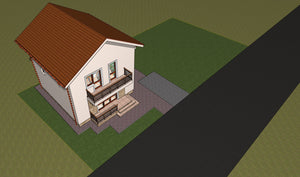 Proiect de casa parter si etaj 137 mp in judetul Braila thumbnail
