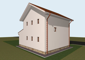 Proiect de casa parter si etaj 137 mp in judetul Braila thumbnail