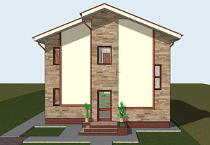 Proiect de casa parter si etaj 171 mp in Snagov judetul Ilfov thumbnail