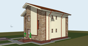 Proiect de casa parter si etaj 171 mp in Snagov judetul Ilfov thumbnail