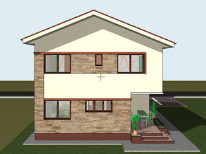 Proiect de casa parter si etaj 171 mp in Snagov judetul Ilfov thumbnail