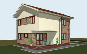 Proiect de casa parter si etaj 171 mp in Snagov judetul Ilfov thumbnail