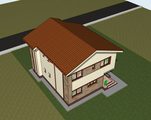 Proiect de casa parter si etaj 171 mp in Snagov judetul Ilfov thumbnail