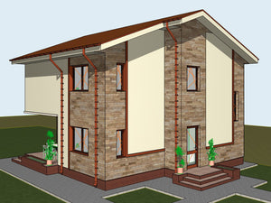 Proiect de casa parter si etaj 171 mp in Snagov judetul Ilfov thumbnail